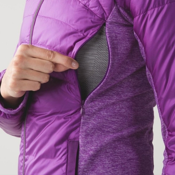 Lululemon Athletica Women's Purple Down Filled Jacket Sz Large - Picture 5 of 8